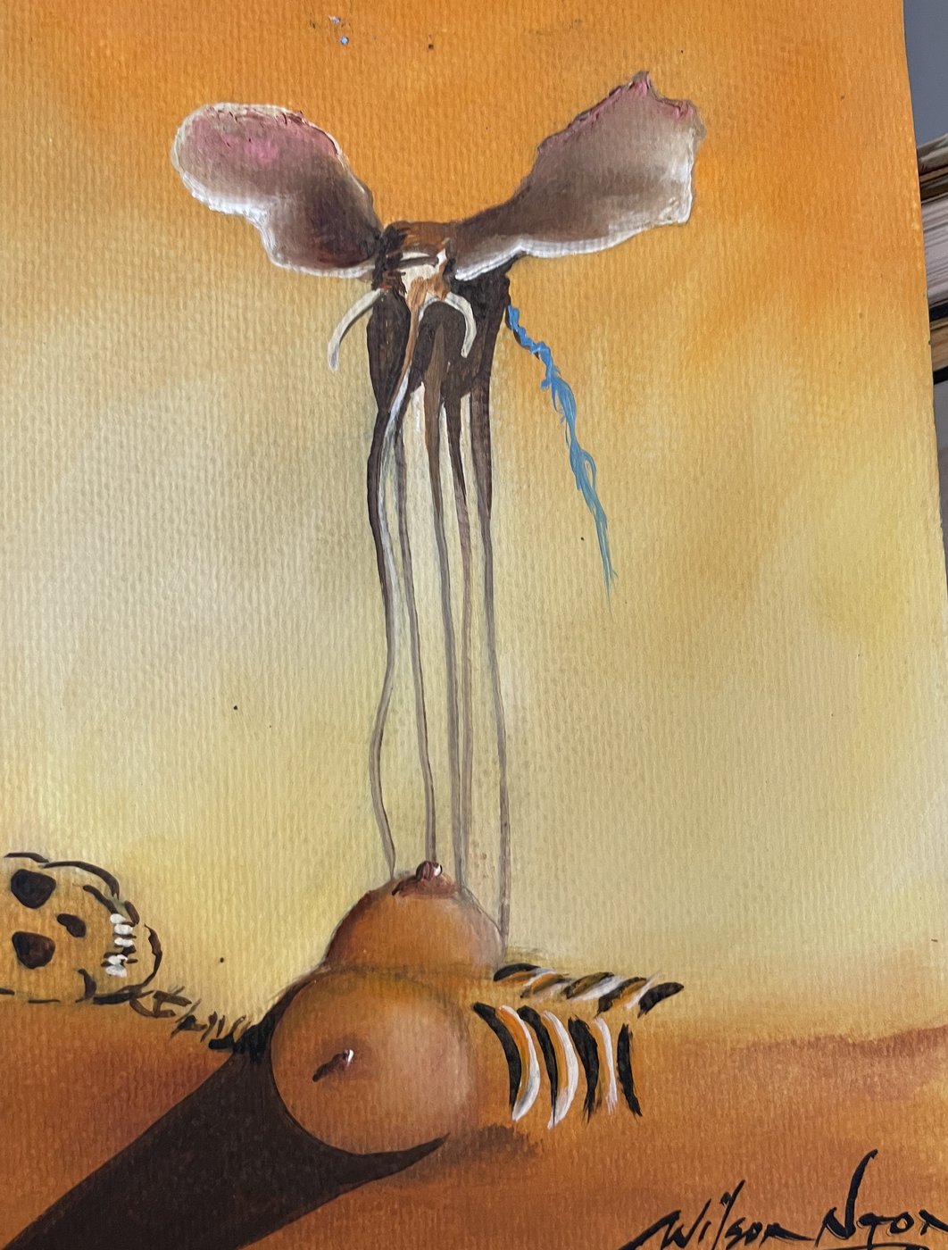 Surreal Study — Watercolor on Paper