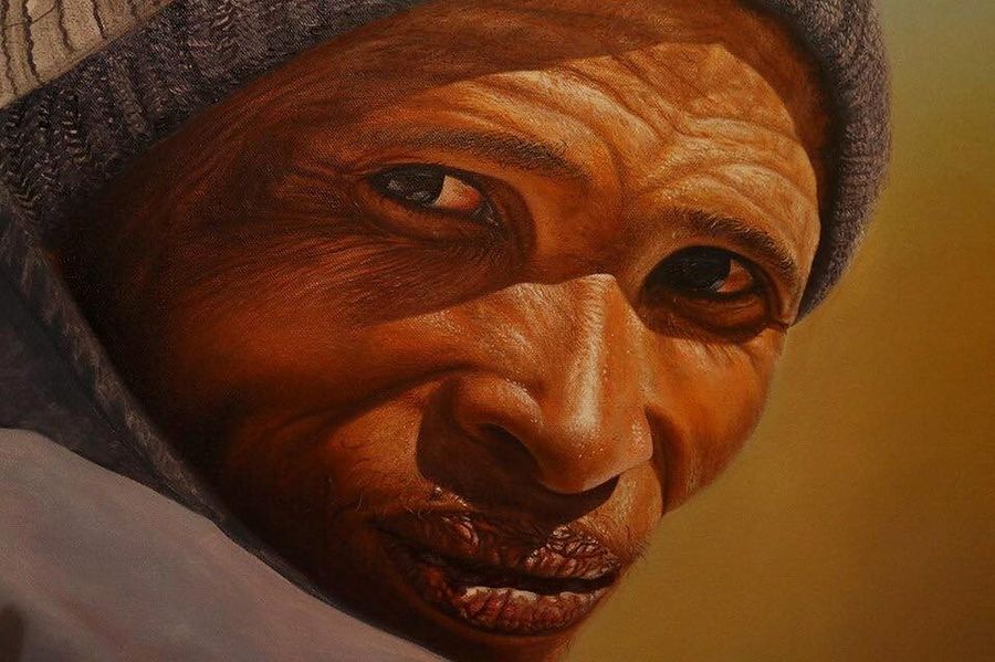 Beanie Portrait - Oil on Canvas