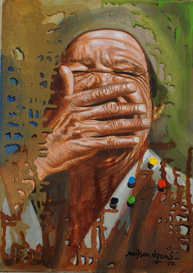 Silenced Figure - Oil on Canvas, 2017