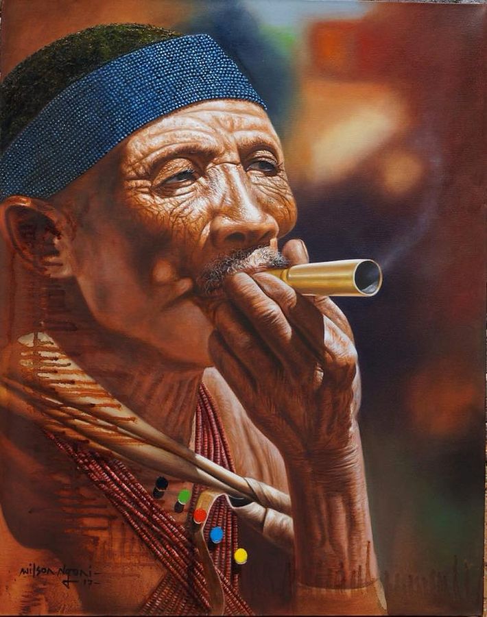 Pipe Meditation - Oil on Canvas, 2017