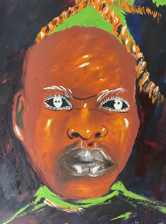 Portrait Study I - Oil on Paper