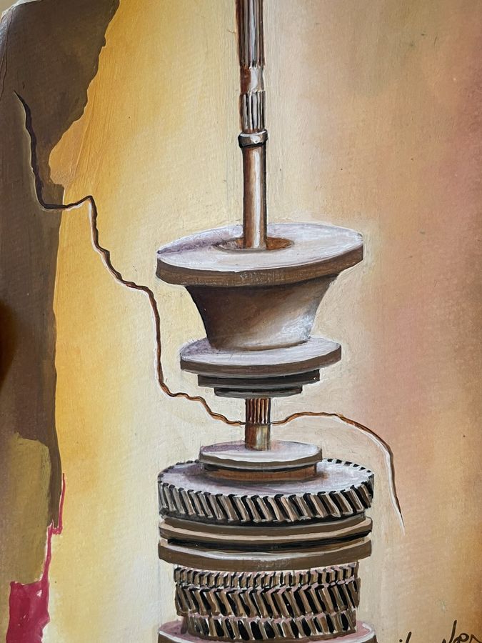 Gearbox Study - Oil on Paper