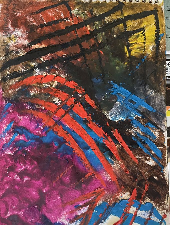 The Power of Life - Oil on Paper