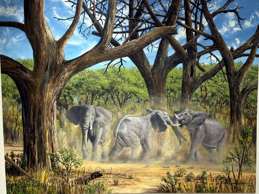 The Chase — Wilson Ngoni exhibition work