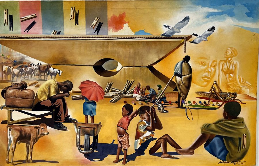 Masompoli I — Wilson Ngoni exhibition work