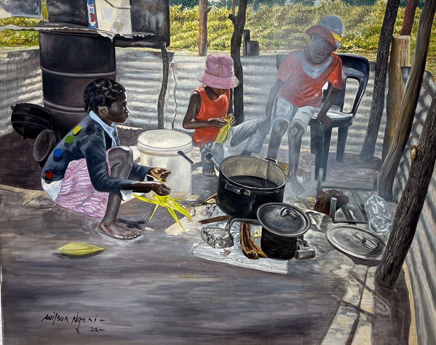 Magobatselo VII — Wilson Ngoni exhibition work